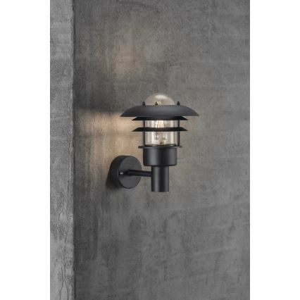 Nordlux - Kinkiet zewnętrzny LONSTRUP 1xE27/60W/230V IP44 czarny