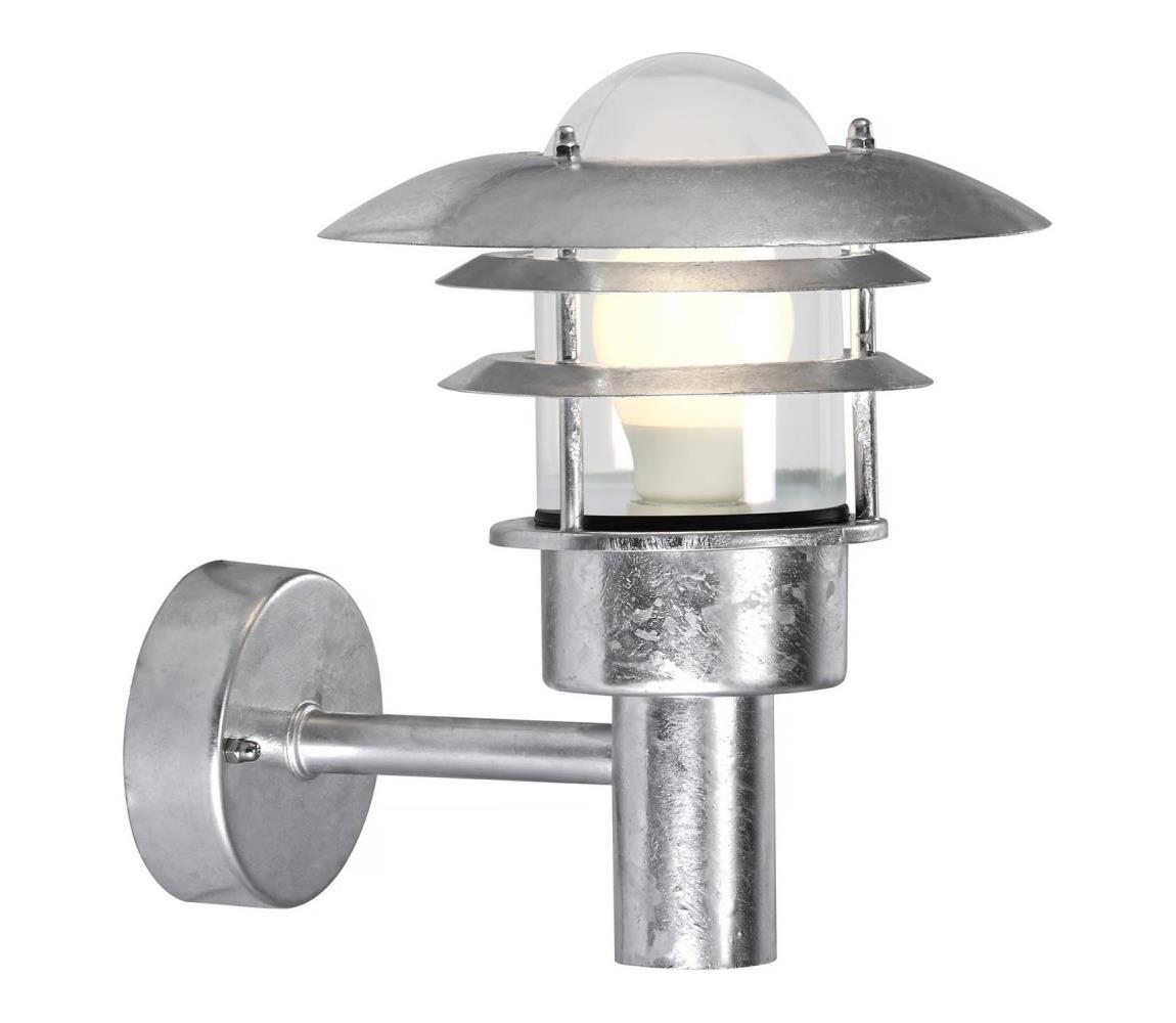 Nordlux - Kinkiet zewnętrzny LONSTRUP 1xE27/60W/230V IP44 srebrny