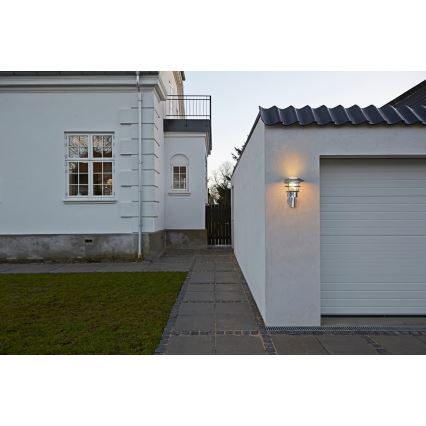 Nordlux - Kinkiet zewnętrzny LONSTRUP 1xE27/60W/230V IP44 srebrny