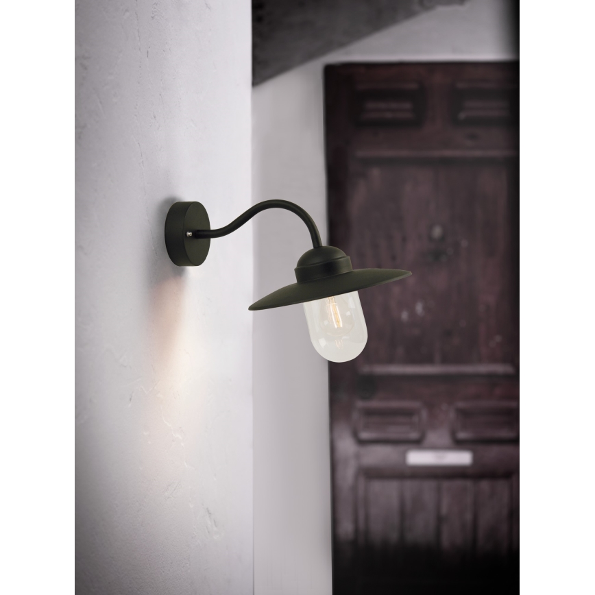 Nordlux - Kinkiet zewnętrzny LUXEMBOURG 1xE27/60W/230V IP54 czarny