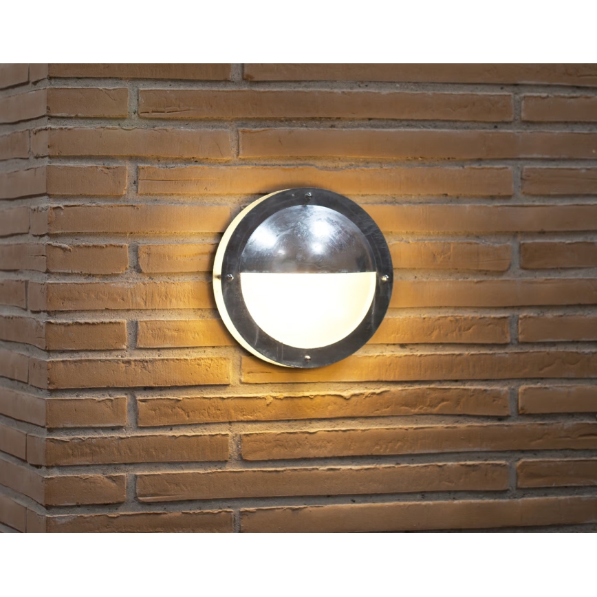 Nordlux - Kinkiet zewnętrzny MALTA 1xE27/60W/230V IP54 srebrny