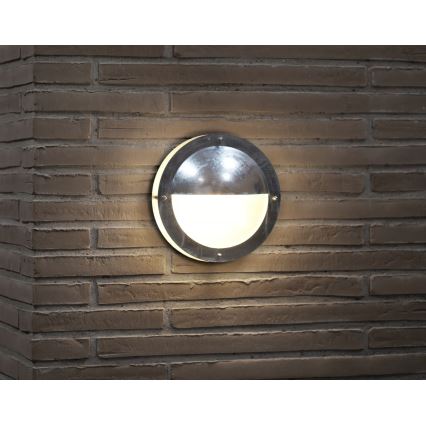 Nordlux - Kinkiet zewnętrzny MALTA 1xE27/60W/230V IP54 srebrny