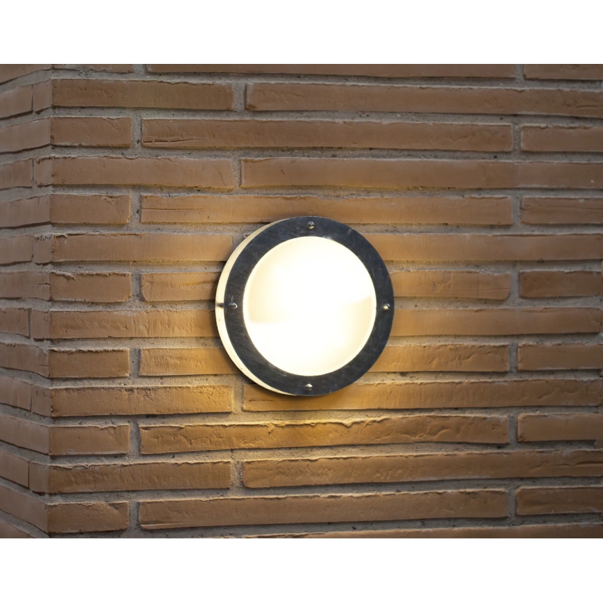 Nordlux - Kinkiet zewnętrzny MALTA 1xE27/60W/230V srebrny