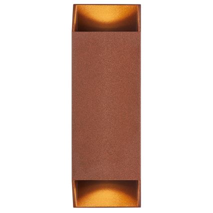 Nordlux - Kinkiet zewnętrzny NICO 2xGU10/25W/230V IP54 brązowy