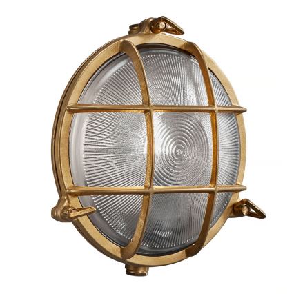Nordlux - Kinkiet zewnętrzny POLPERRO 1xE27/12,5W/230V IP64 mosiądz