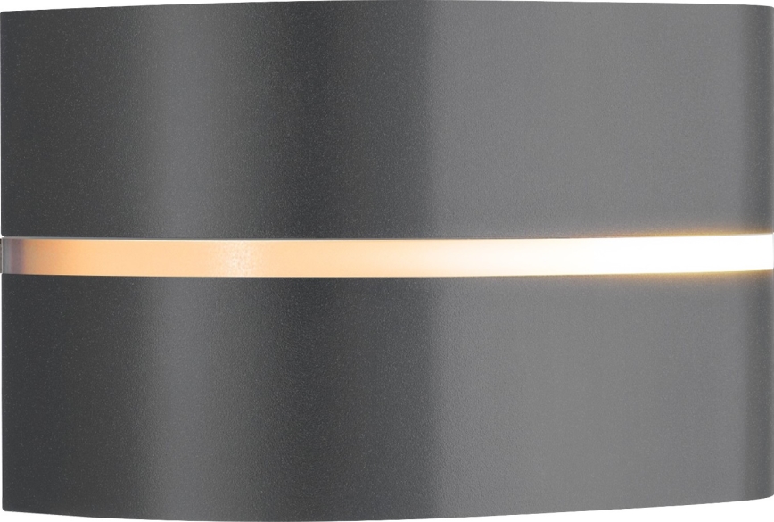 Nordlux - Kinkiet zewnętrzny SIBELIS 1xE27/10W/230V IP44 antracyt