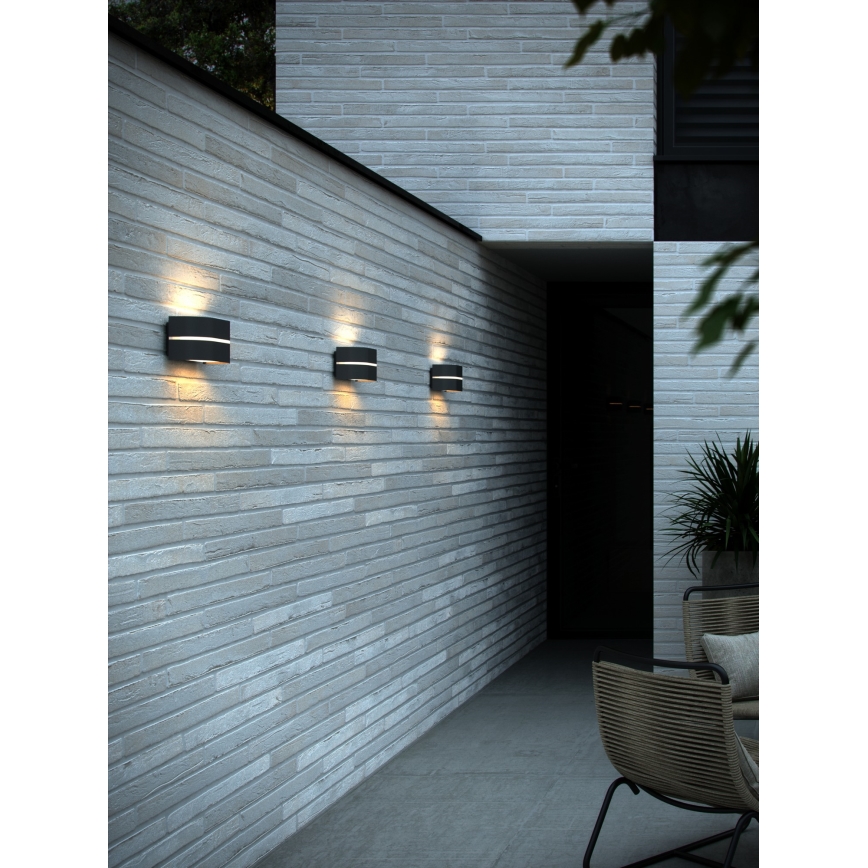 Nordlux - Kinkiet zewnętrzny SIBELIS 1xE27/10W/230V IP44 antracyt