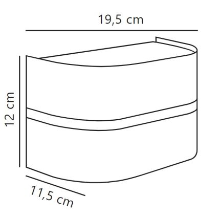 Nordlux - Kinkiet zewnętrzny SIBELIS 1xE27/10W/230V IP44 antracyt