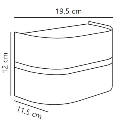 Nordlux - Kinkiet zewnętrzny SIBELIS 1xE27/10W/230V IP44 brązowy