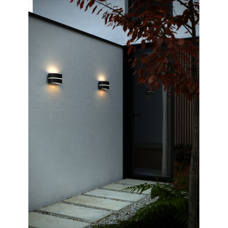 Nordlux - Kinkiet zewnętrzny SIBELIS 1xE27/10W/230V IP44 czarny
