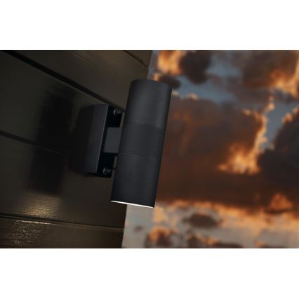 Nordlux - Kinkiet zewnętrzny TIN 2xGU10/35W/230V IP54 czarny