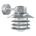 Nordlux - Kinkiet zewnętrzny VEJERS 1xE27/60W/230V IP54 srebrny