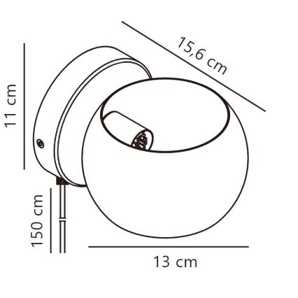 Nordlux - Konfigurowalne naścienne oświetlenie punktowe BELIR 1xG9/5W/230V beżowy
