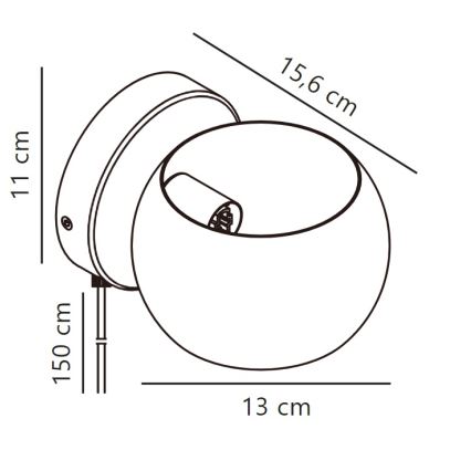 Nordlux - Konfigurowalne naścienne oświetlenie punktowe BELIR 1xG9/5W/230V biały