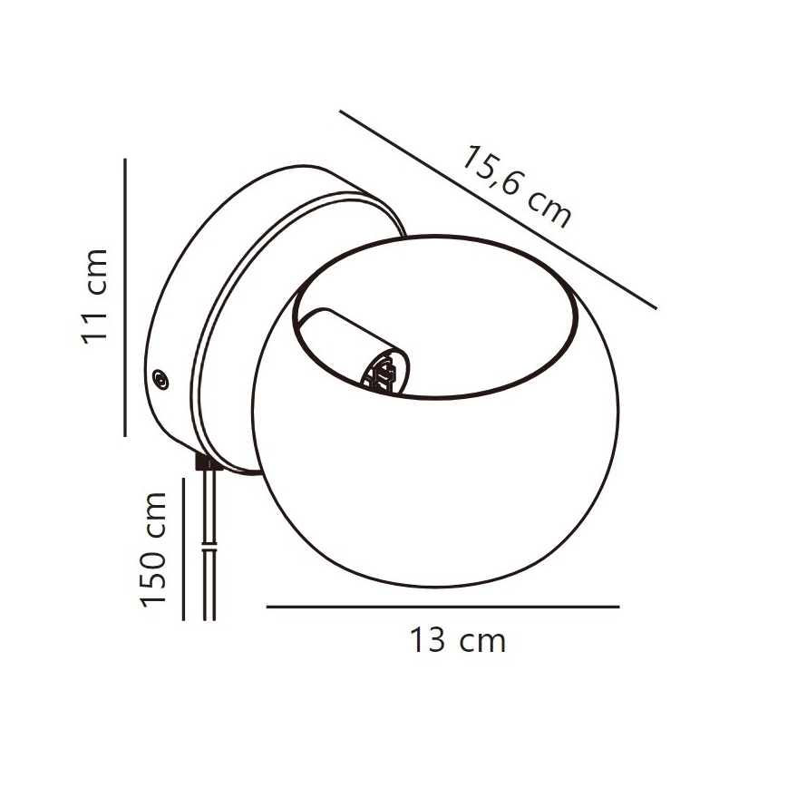 Nordlux - Konfigurowalne naścienne oświetlenie punktowe BELIR 1xG9/5W/230V czarny