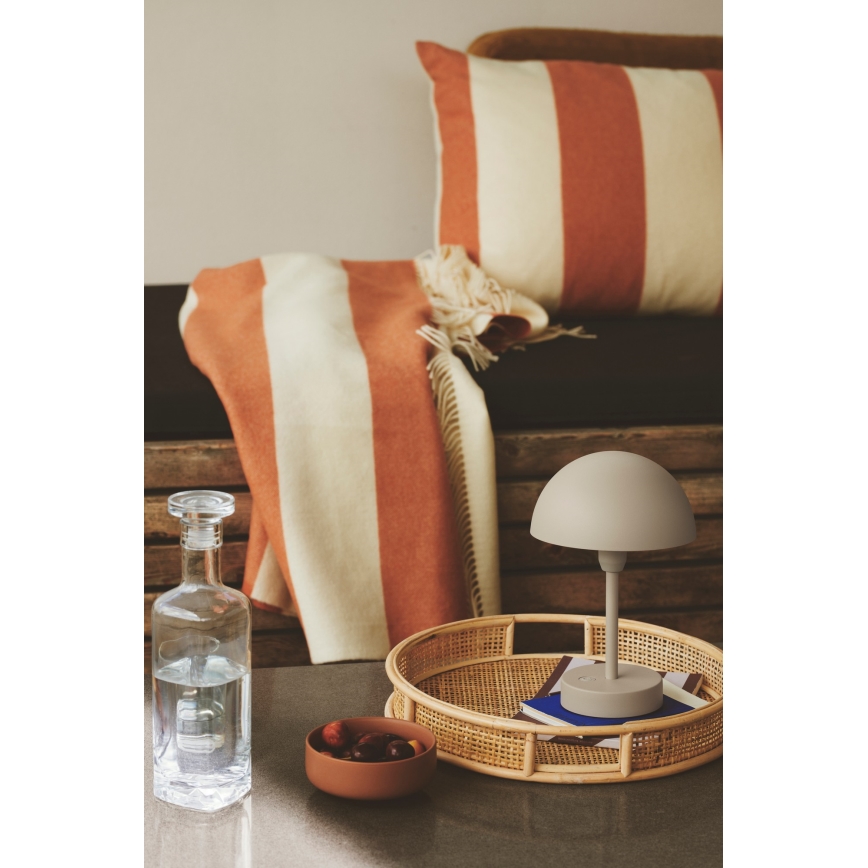 Nordlux - ściemnialna ładowalna zewnętrzna lampa stołowa ELLEN LED/2,8W/3,7V 2200 mAh IP44 beżowa