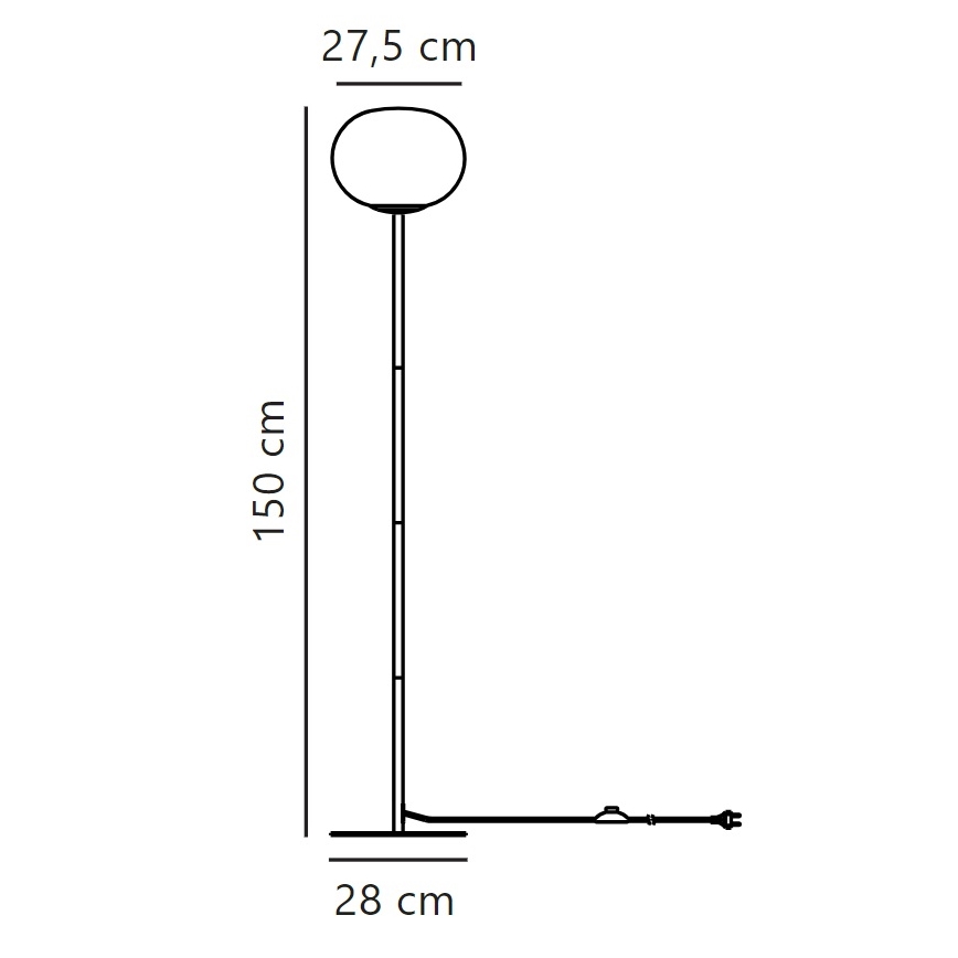 Nordlux - Lampa podłogowa ALTON 1xE27/25W/230V złota