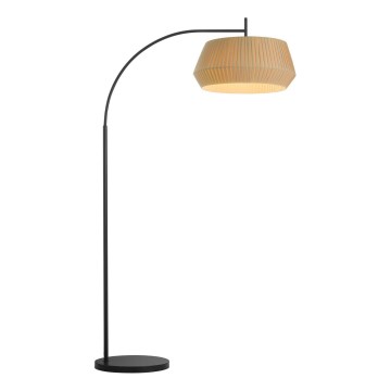 Nordlux - Lampa podłogowa DICTE 1xE27/60W/230V czarna/beżowa