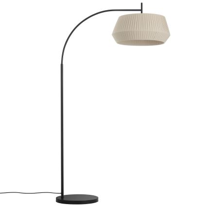 Nordlux - Lampa podłogowa DICTE 1xE27/60W/230V czarna/beżowa