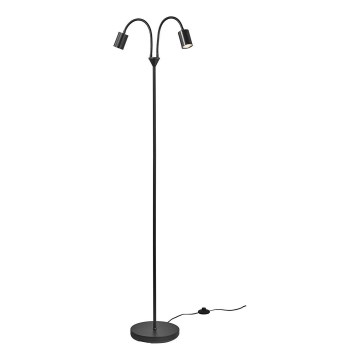 Nordlux - Lampa podłogowa EXPLORE 2xGU10/7W/230V czarna