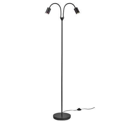 Nordlux - Lampa podłogowa EXPLORE 2xGU10/7W/230V czarna