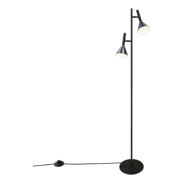 Nordlux - Lampa podłogowa KELVIS 2xGU10/12W/230V czarna