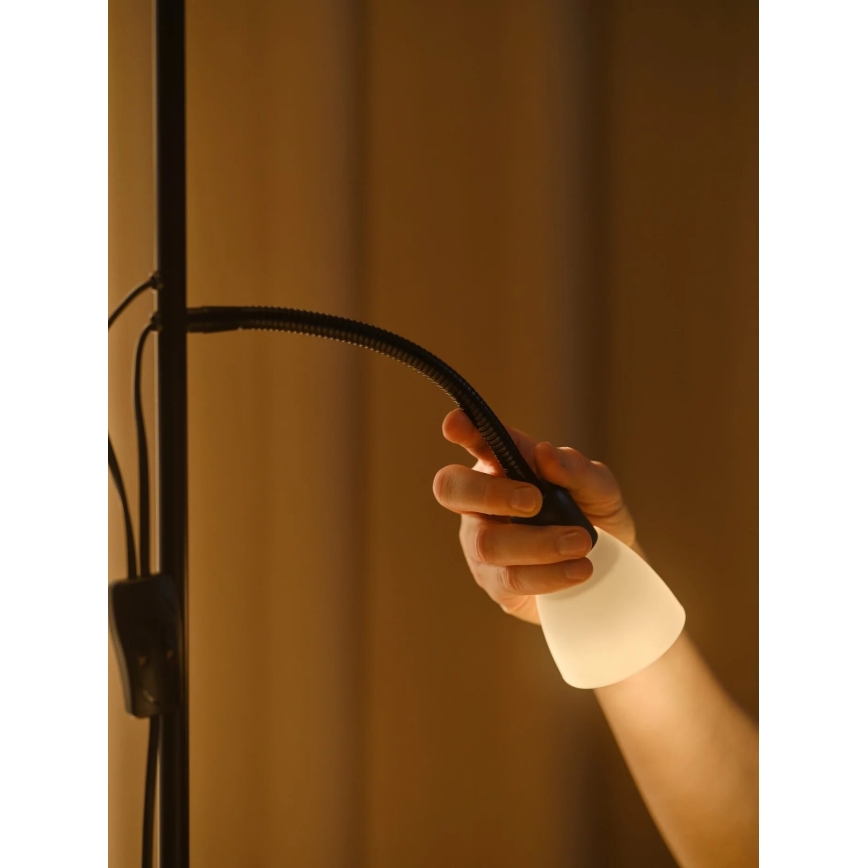 Nordlux - Lampa podłogowa LAURIA 1xE27/40W/230V + 1xE14/15W