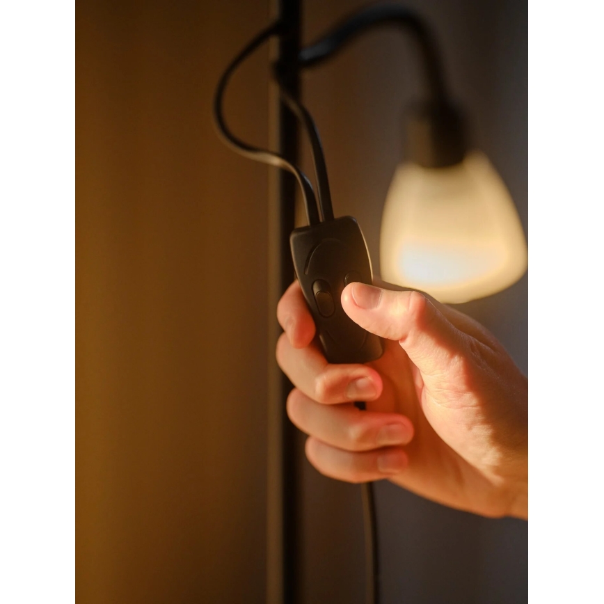 Nordlux - Lampa podłogowa LAURIA 1xE27/40W/230V + 1xE14/15W