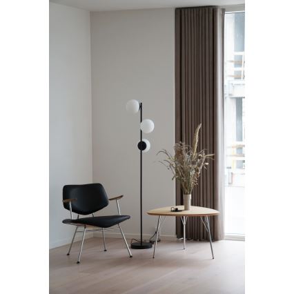 Nordlux - Lampa podłogowa LILLY 3xE14/25W/230V czarna