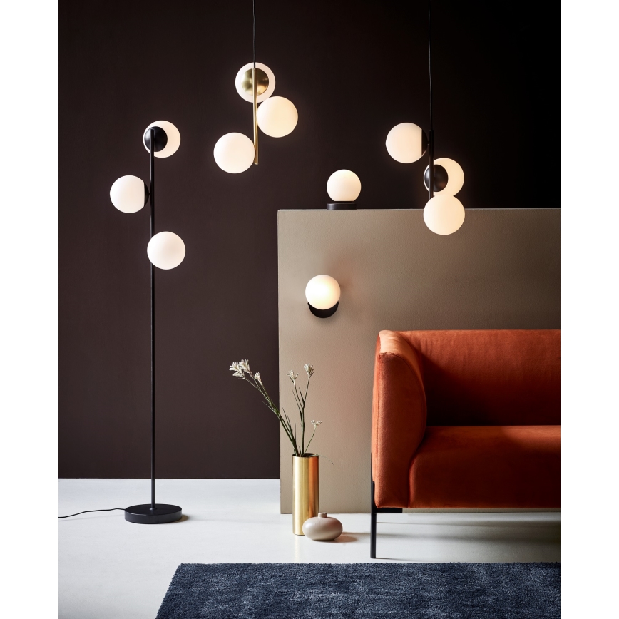 Nordlux - Lampa podłogowa LILLY 3xE14/25W/230V czarna