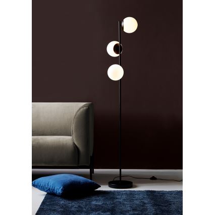 Nordlux - Lampa podłogowa LILLY 3xE14/25W/230V czarna