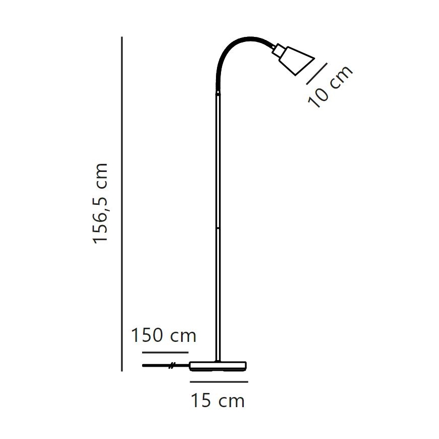 Nordlux - Lampa podłogowa MOLLI 1xE14/25W/230V