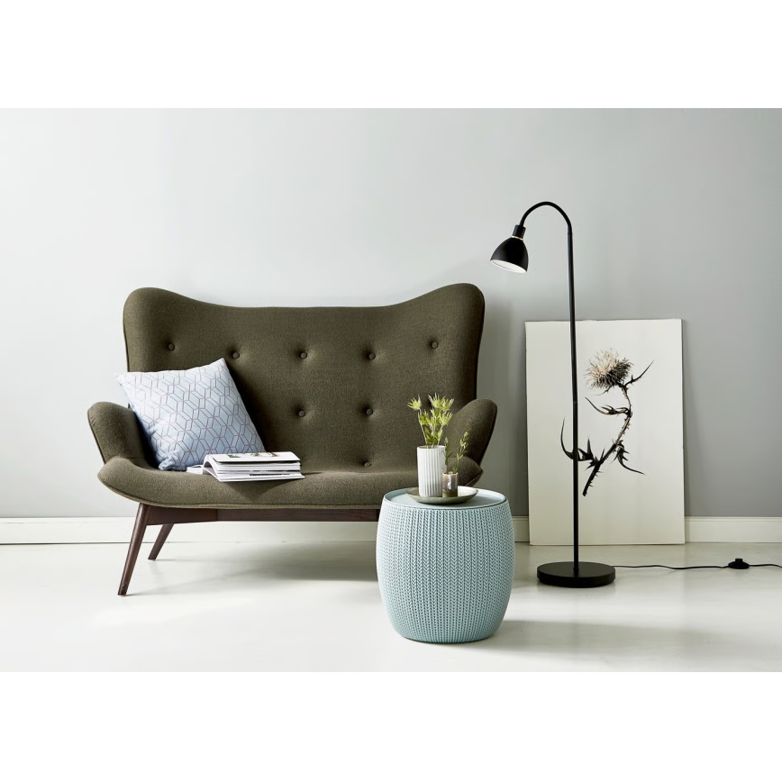 Nordlux - Lampa podłogowa RAY 1xE14/25W/230V czarna