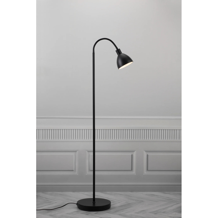 Nordlux - Lampa podłogowa RAY 1xE14/25W/230V czarna