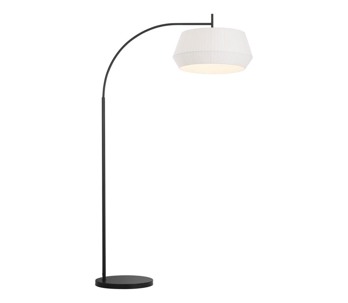 Nordlux - Lampa podłogowa DICTE 1xE27/60W/230V czarna/biała