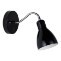 Nordlux - Lampa ścienna CYCLONE 1xE14/15W/230V czarna