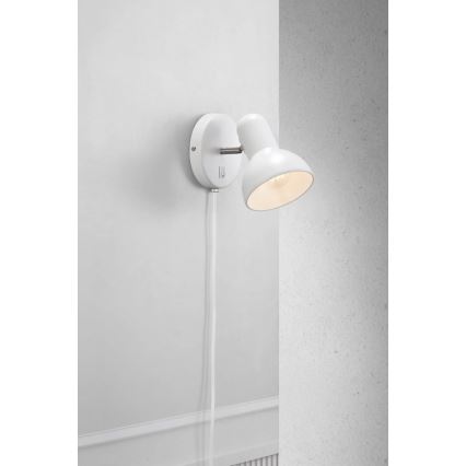 Nordlux - Lampa ścienna TEXAS 1xE27/60W/230V biała