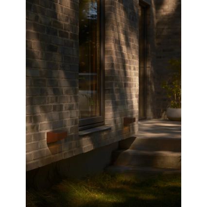 Nordlux - Solarna lampa LED z czujnikiem MARCELLIO LED/5W/5V IP54 2200 mAh brązowa