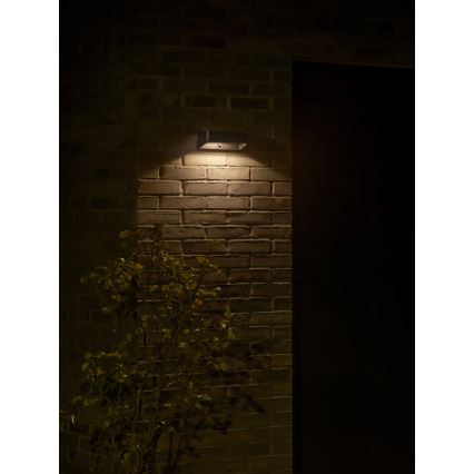 Nordlux - Lampa solarna LED z czujnikiem MARCELLIO LED/5W/5V IP54 2200 mAh czarna