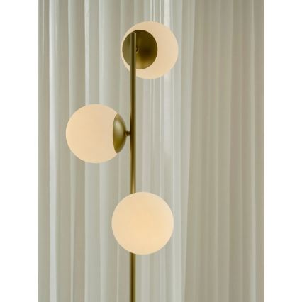 Nordlux - Lampa stojąca LILLY 3xE14/10W/230V mosiądz