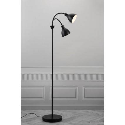 Nordlux - Lampa stojąca RAY 2xE14/25W/230V czarna