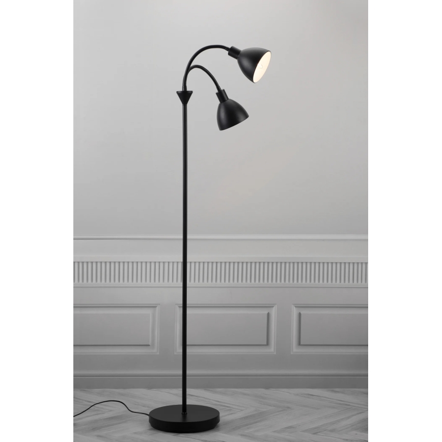 Nordlux - Lampa stojąca RAY 2xE14/25W/230V czarna