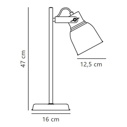 Nordlux - Lampa stołowa ADRIAN 1xE27/25W/230V