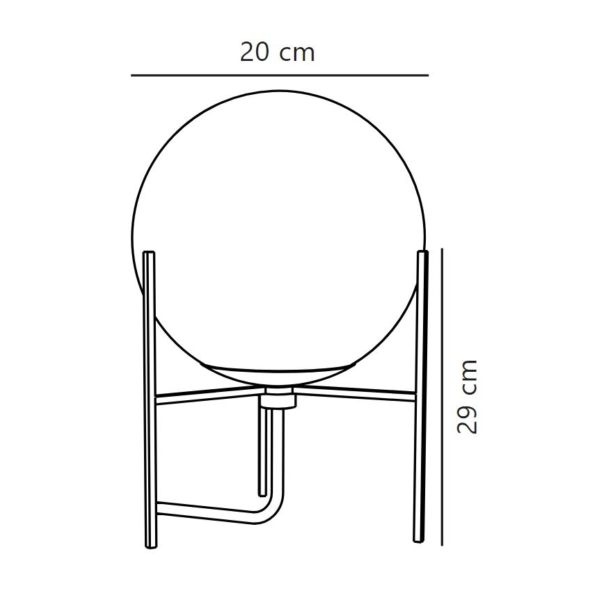Nordlux - Lampa stołowa ALTON 1xE14/15W/230V