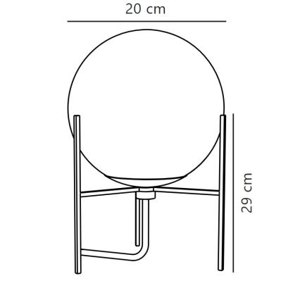 Nordlux - Lampa stołowa ALTON 1xE14/15W/230V złota