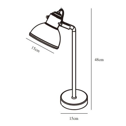 Nordlux - Lampa stołowa ASLAK 1xE27/15W/230V