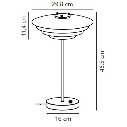 Nordlux - Lampa stołowa BRETAGNE 1xG9/25W/230V biała