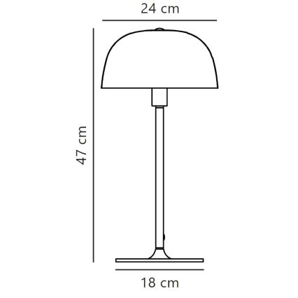 Nordlux - Lampa stołowa CERA 1xE14/40W/230V złota