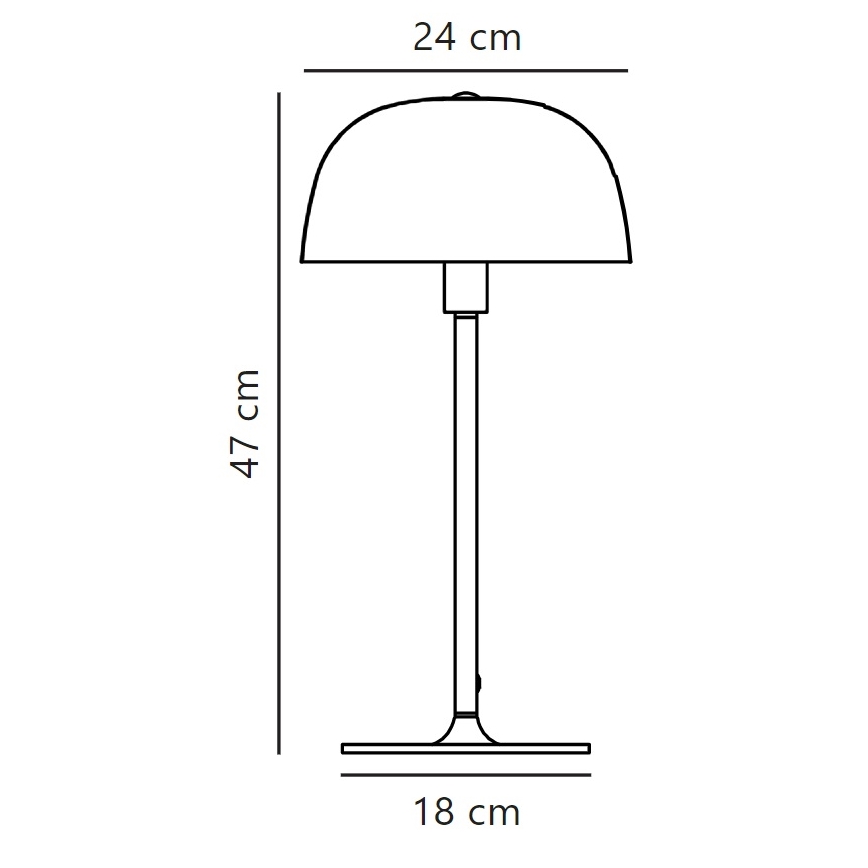 Nordlux - Lampa stołowa CERA 1xE14/40W/230V złota