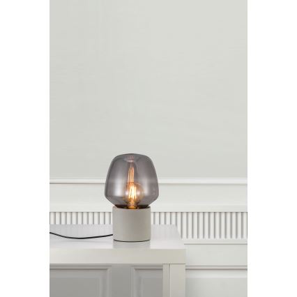 Nordlux - Lampa stołowa CHRISTINA 1xE27/25W/230V beton/czarna